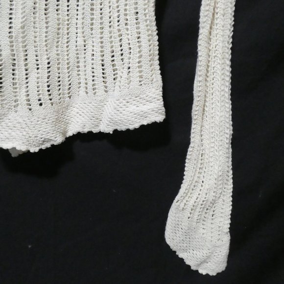 Retro | GAP | small | Ivory Crochet Style Long Sleeve Lightweight Sweater | NWOT - Picture 15 of 16